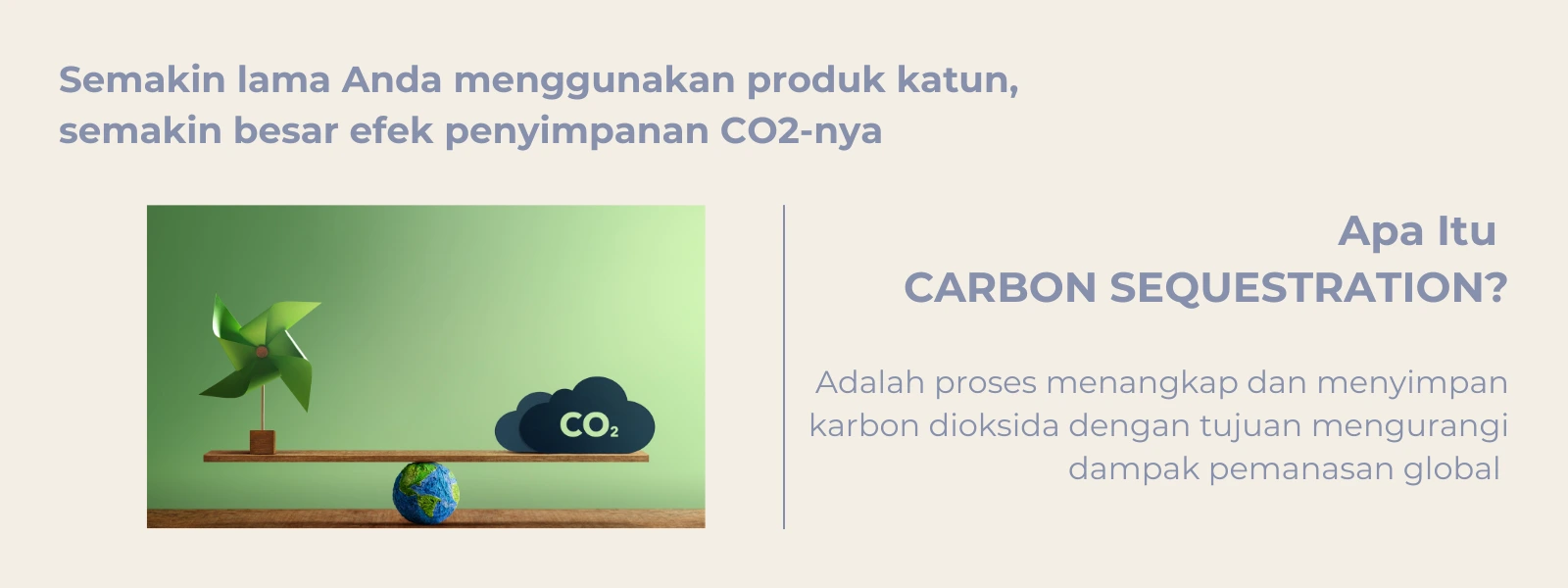 Katun Ramah Lingkungan: Carbon Sequestration