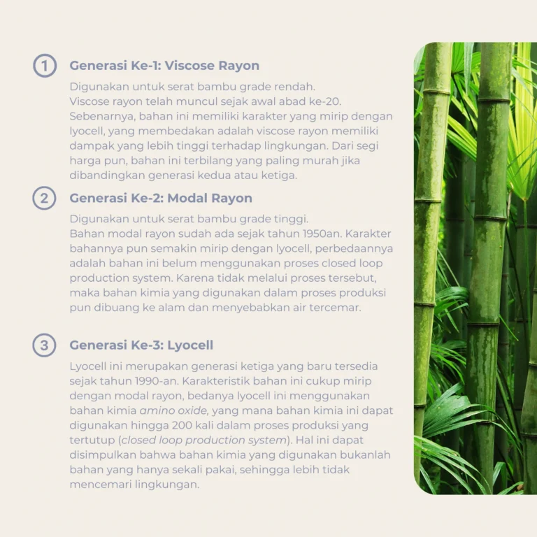 Sustainability Sprei Katun Dibandingkan Serat Bambu / Lyocell